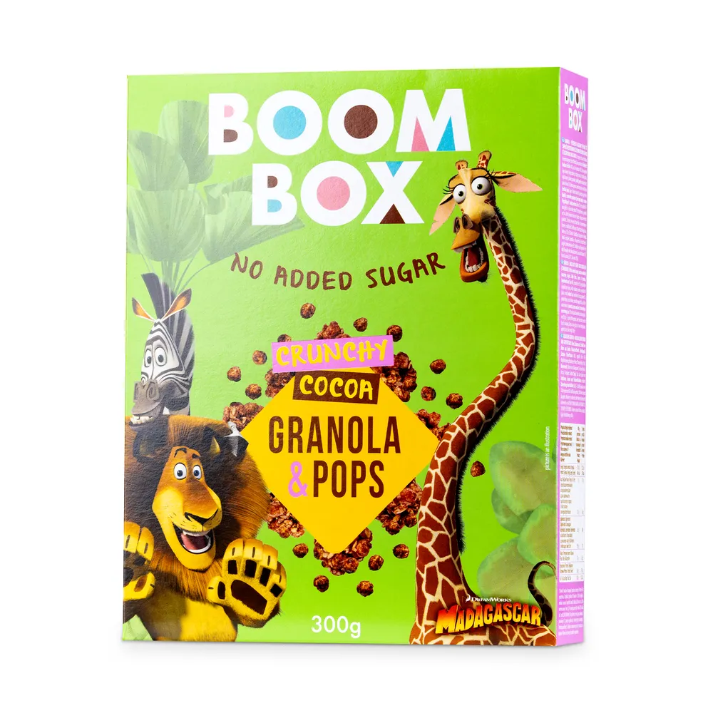 Boom Box Crunchy Cocoa Granola Pops 300G