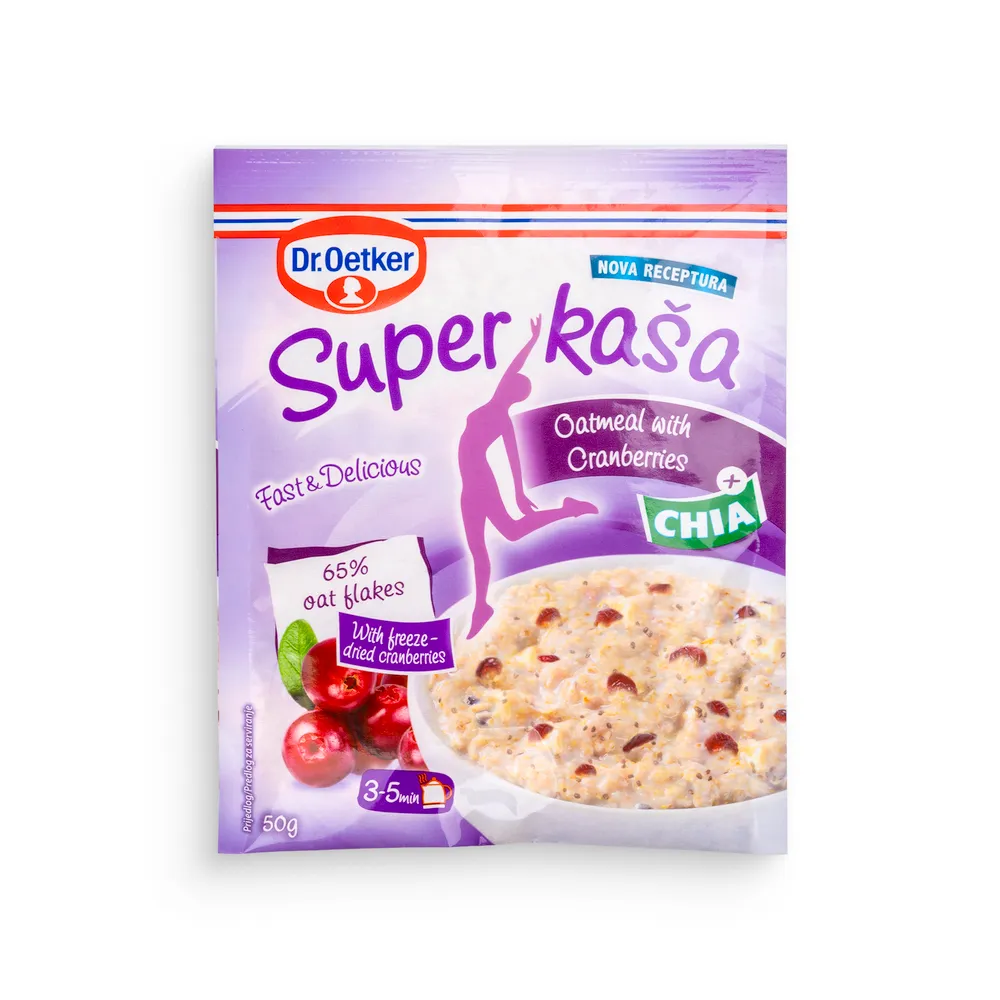 Dr. Oetker Super Kaša Z Brusnico In Chia 50G