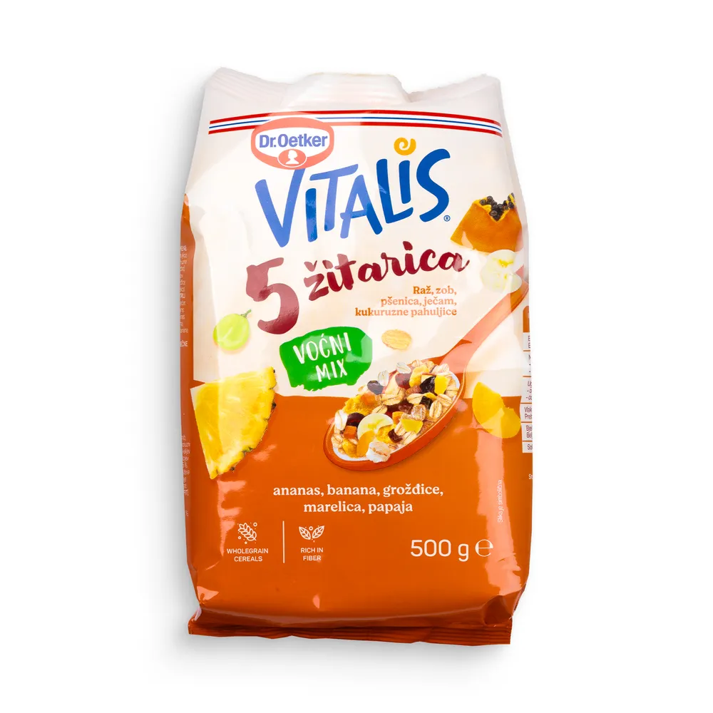 Vitalis 5 Žit Sadni Muesli 500G